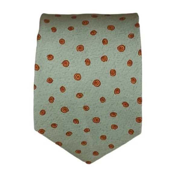 🆕BVLGARI 7FOLD Green Hairspring Silk Tie ITALY 57